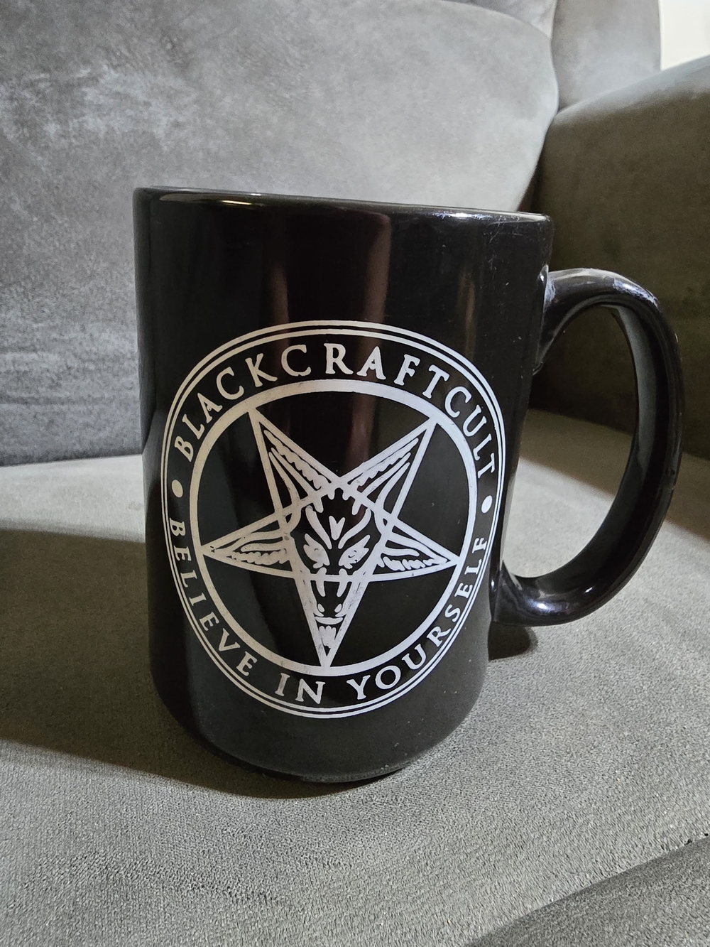 Blackcraft Cult Black Ceramic Mug with White Logo